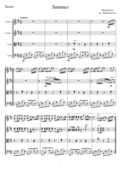 Hisaishi Joe - Summer<br>(Summer of Kikujiro) - Image 2