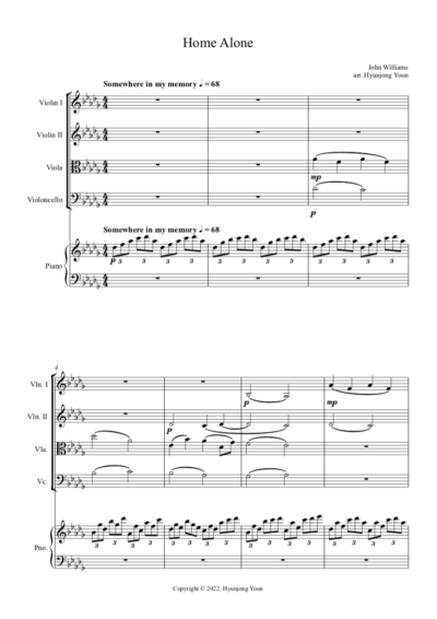 Home Alone (Piano Quintet) - Image 3