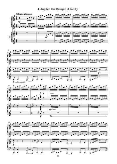 Holst - The Planets<br>(4 Hands) - Image 5