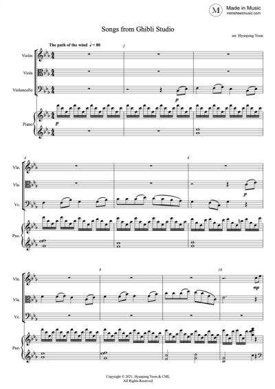 Ghibli Studio<br>(Piano Quartet ver.) - Image 3